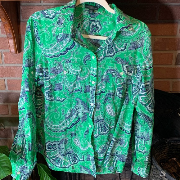 Lauren Ralph Lauren Tops - SzL LRL Ralph Lauren Paisley Bandana print top